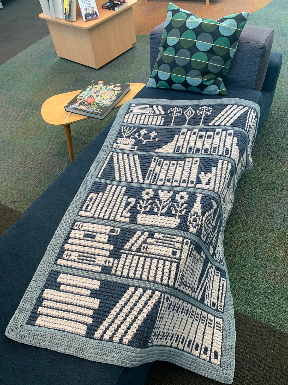 Mosaic Bookcase Crochet Pattern