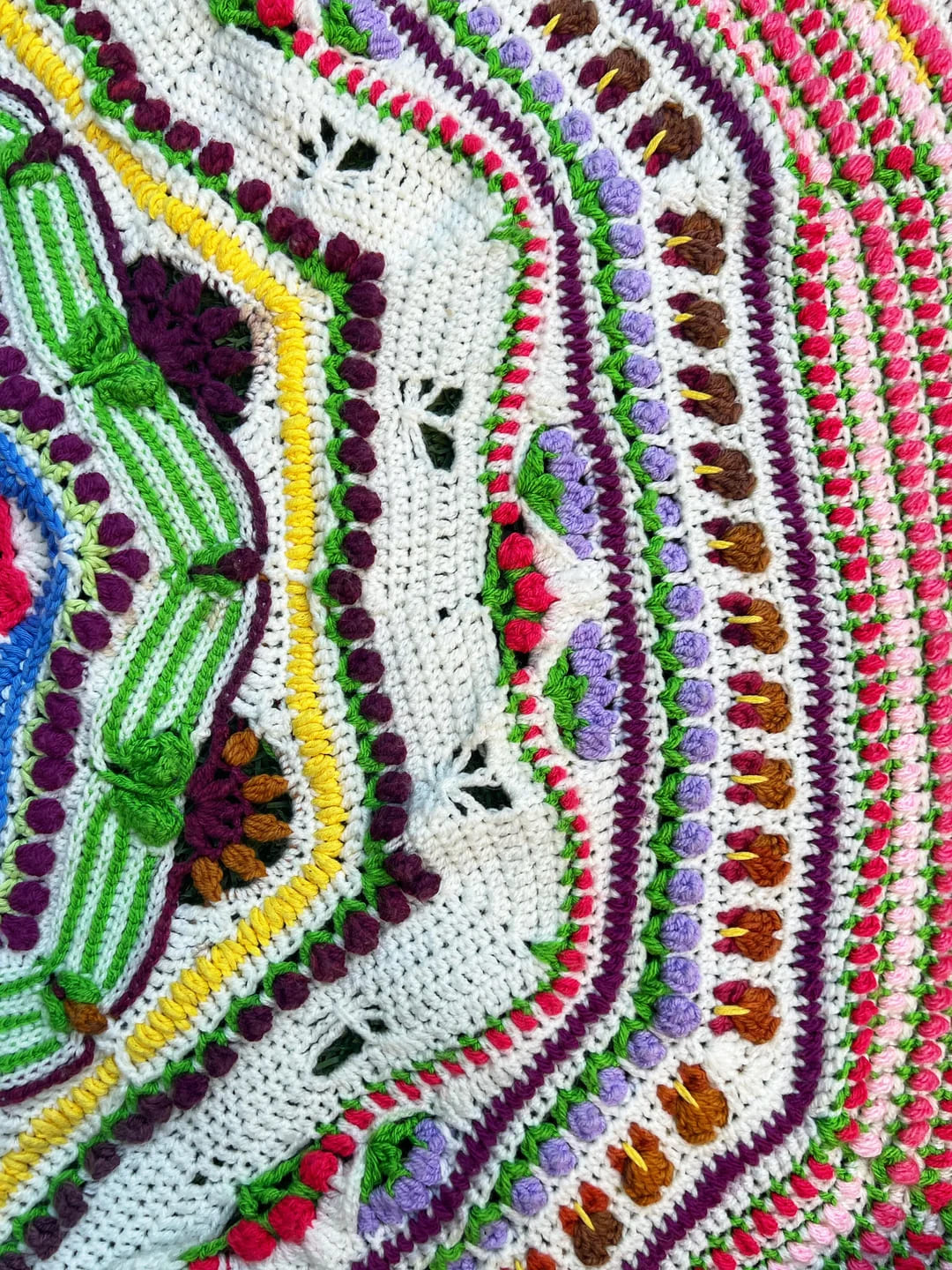 Petal Mandala Crochet Blanket Pattern
