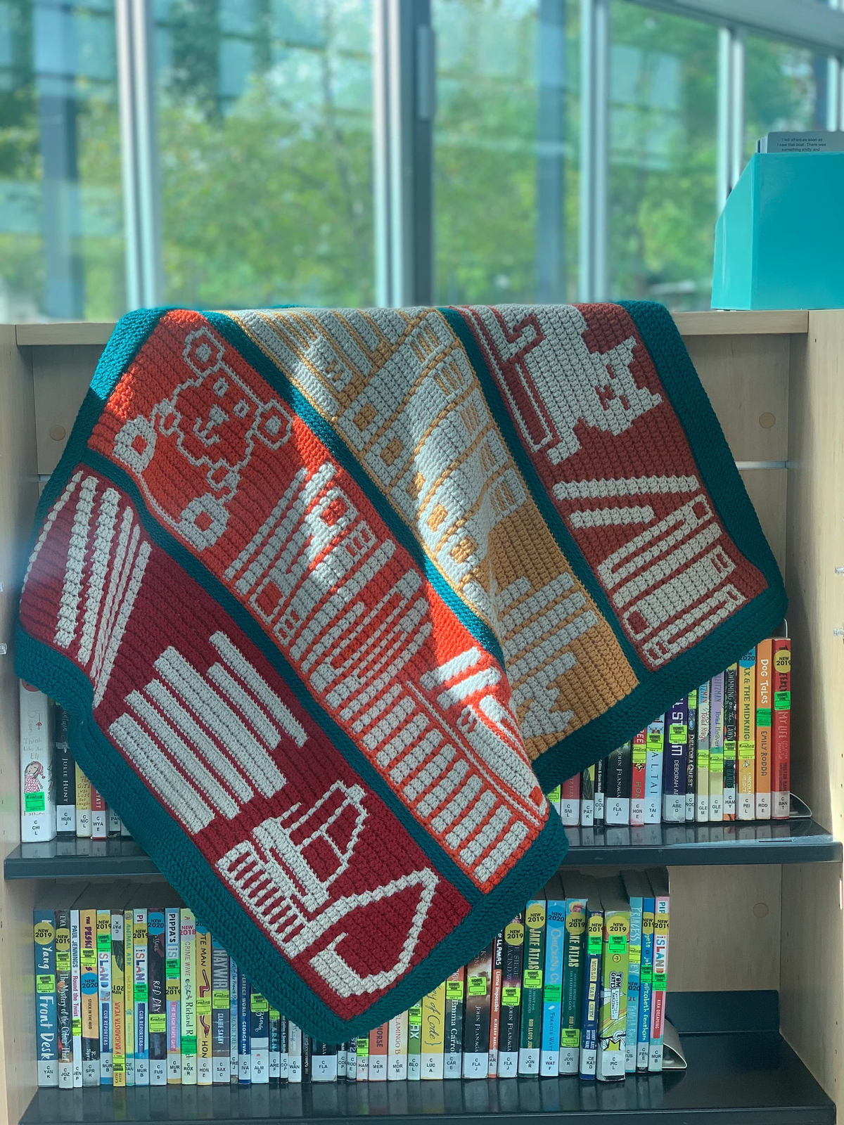 Mosaic Bookcase Crochet Pattern