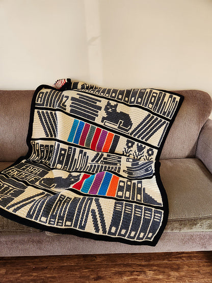 Mosaic Bookcase Crochet Pattern