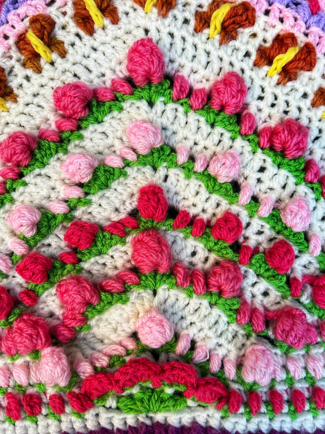 Petal Mandala Crochet Blanket Pattern