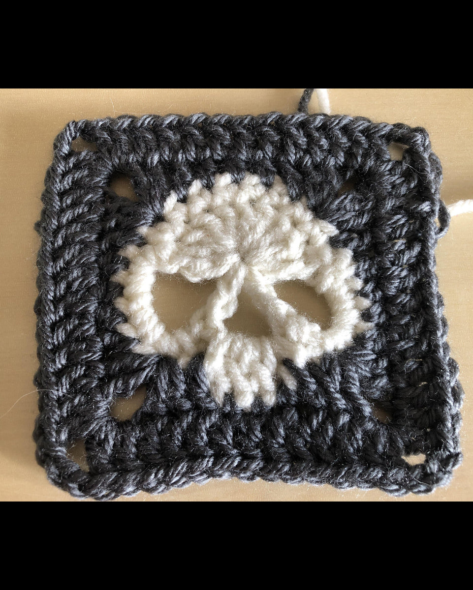 Granny Square Skull Sweater Crochet Pattern