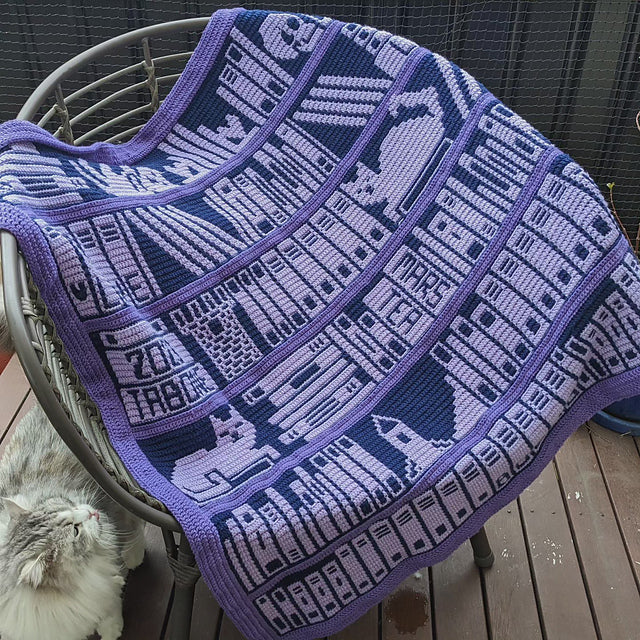 Mosaic Bookcase Crochet Pattern