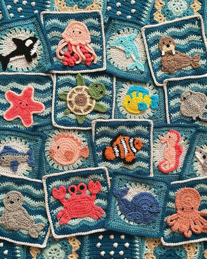 Ocean Pals Blanket - Crochet Pattern