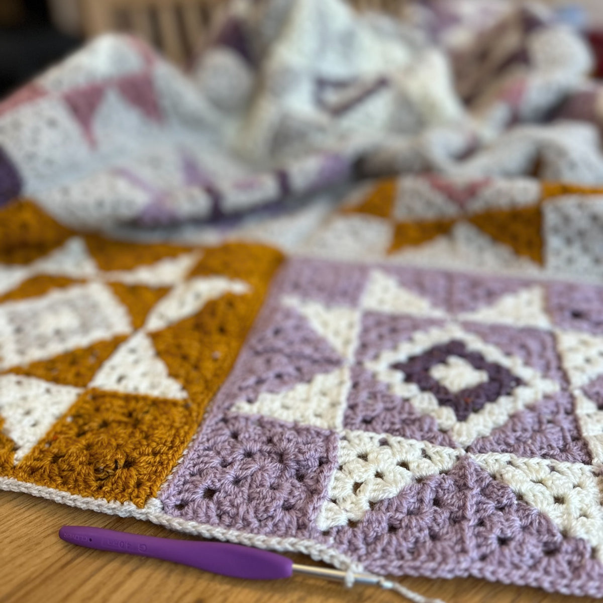 Whispering Stars Blanket Crochet Pattern