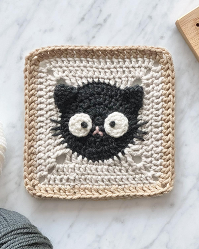 Cat granny square