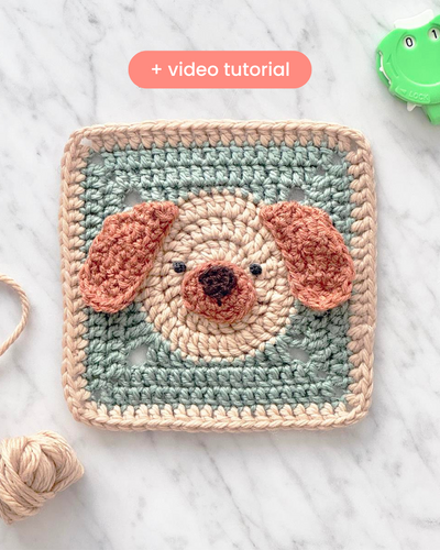 Dog granny square