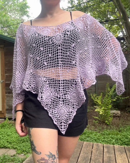 Clover Drift Poncho Crochet Pattern
