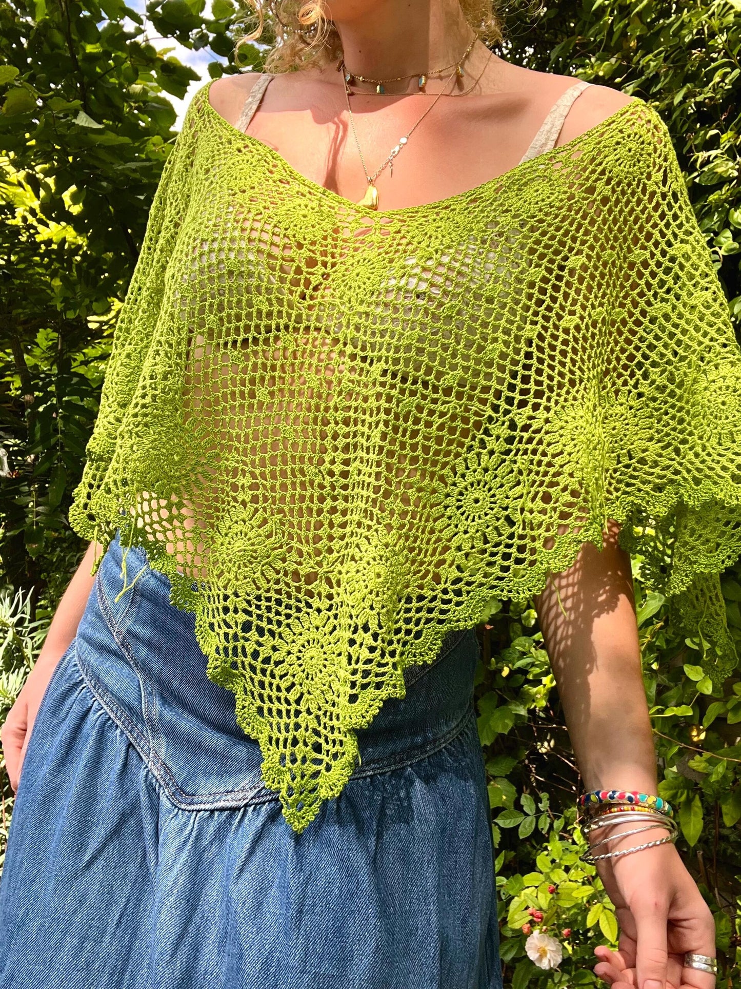 Clover Drift Poncho Crochet Pattern